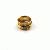 Ring Size - 9 Brass Spinner Ring I - BSPR998 18K Gold Plated Brass Rava Design Spinner Challa Fashion Finger Ring